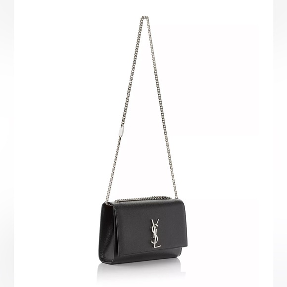 SAINT LAURENT Kate Medium Chain Bag In Grain De Poudre Embossed Leather - Picture 2 of 5